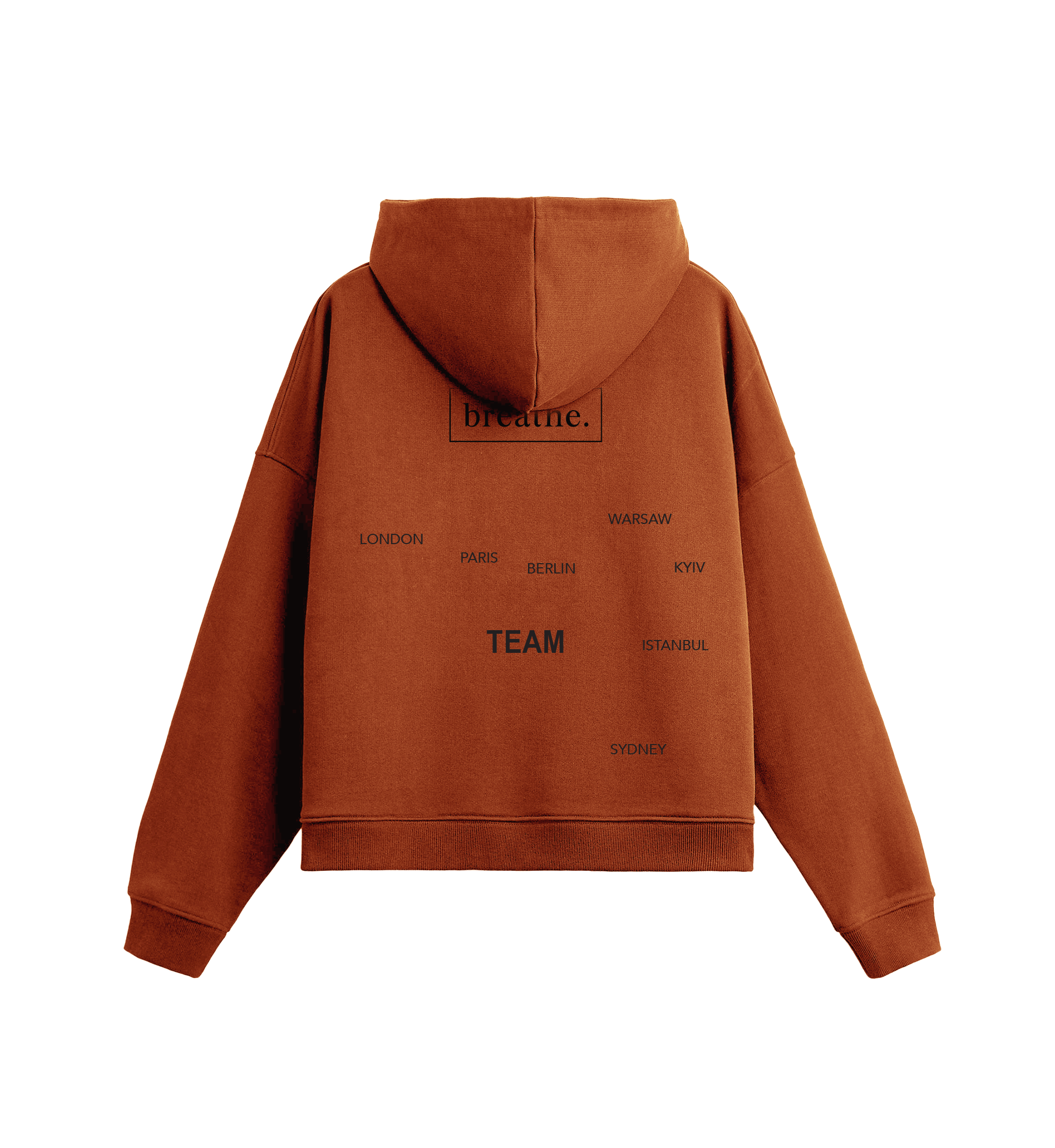 breathe. cities hoodie